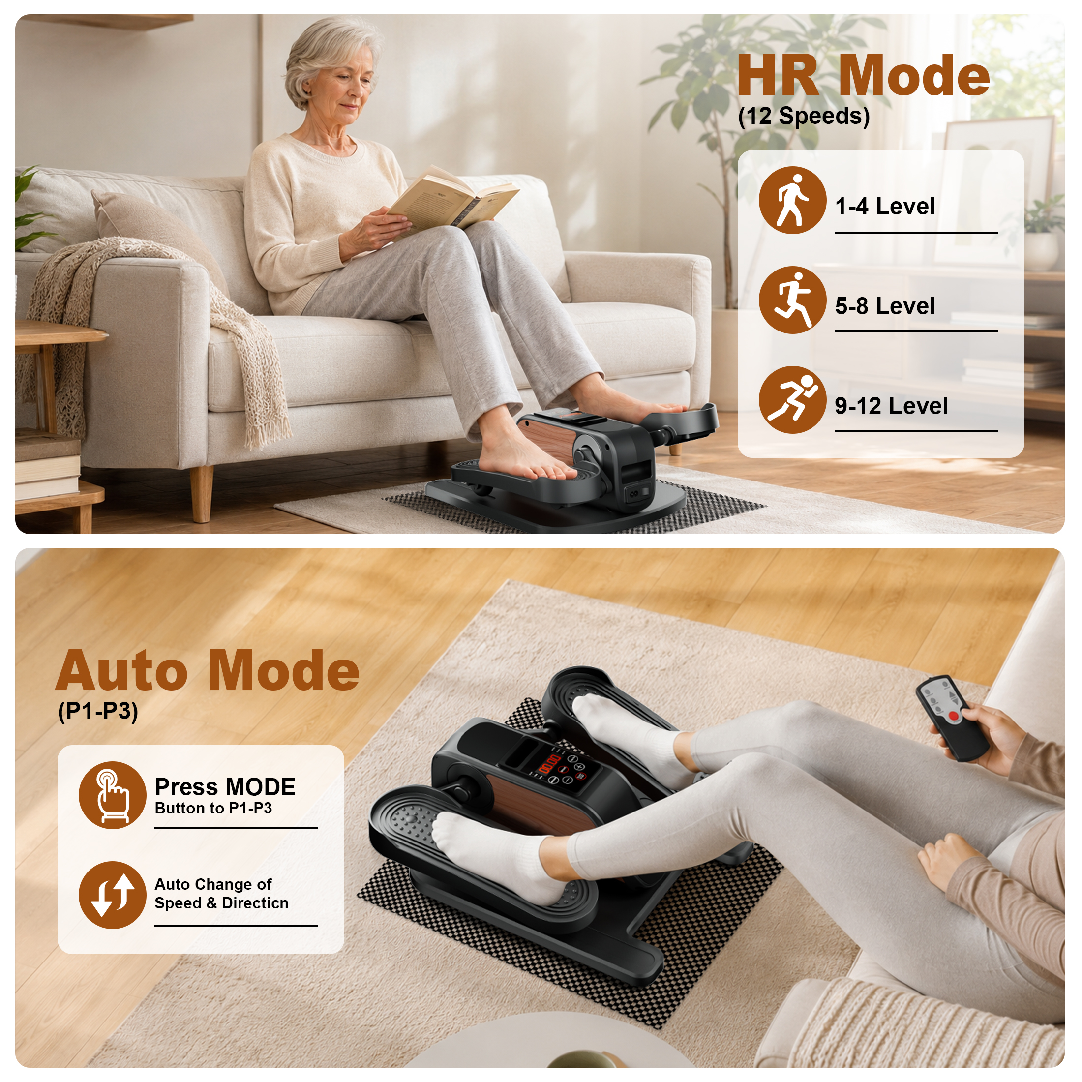 Wefely Under Desk Elliptical Mini Leg Exerciser photo 7