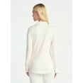 thumbnail image 3 of ClimateRight by Cuddl Duds Women's Thermal Guard Base Layer Mock Neck Top, Sizes XS to 4X, 3 of 5
