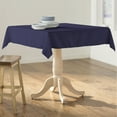 thumbnail image 2 of LA Linen Polyester Poplin Square Tablecloth, 52 by 52-Inch, Navy, 2 of 2