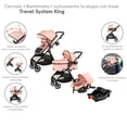 thumbnail image 3 of Carriola para Bebé convertible a Bambineto y Autoasiento Sistema De Viaje D'Bebé Travel System King Rosa, 3 of 7