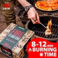 thumbnail image 3 of 300 pcs Fire Starter - Natural Fire Starters for Campfires, Fire Pit, Pizza Oven, Fireplace, Smoker, BBQ, Pellet Stove & Wood - Fire Starters for Grill, Charcoal Starter, 3 of 8