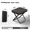 Black, variant on Portable Handbag-Style Folding Stool | 600D Oxford Cloth | 300LBS Weight Capacity | Lightweight for Camping, Fishing, Travel & Outdoor Use Khaki