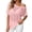 Red, variant on .Women's Crew Neck Short Sleeve Basic T-Shirt, Solid Color Curved Hem Slim Casual Plain Te.Red.XXL