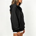 thumbnail image 4 of Weikingp Zip Up Hoodie Women Sport Jackets Hoodies for Women Pullover Sweatshirts Hoodies Y2k Sweatshirt for Women Sweat Jackets Workout Jackets Cute Hoodies Long Sleeve Hoodies Black L, 4 of 7