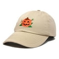thumbnail image 4 of DALIX Jack-O-Lantern Halloween Pumpkin Hat Unisex Cap in Khaki, 4 of 7