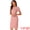 Pink, variant on DARING DIVA Work Business Square Neck Color Block Bodycon Sheath Dresses XL Navy Blue