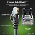 thumbnail image 2 of Cable Ethernet GEARit Cat 6 de 3 pies, paquete de 100, 10 Gbps, negro, 2 of 8