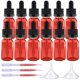 thumbnail image 1 of Frascos goteros de vidrio de 10 ml, kit de 12 unidades resistente a fugas, 1 of 7