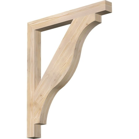 

Ekena Millwork 3 1/2 W x 36 D x 42 H Funston Block Smooth Bracket Douglas Fir