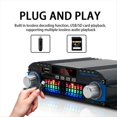 thumbnail image 4 of Amplificador Bluetooth HIFI Amplificador de Sonido de Audio Digital de 4 Canales Radio FM Soporte MP3 USB SD de Audio Doméstico, Enchufe de la UE, 4 of 5