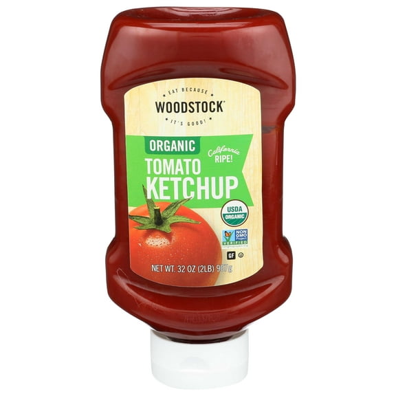 Woodstock Organic Tomato Ketchup, 32 Ounce -- 12 per case.