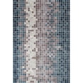 thumbnail image 1 of Tapis de Zone Tissé Mosaïque Collection Titanium 4 x 6 Pieds, Aqua, 1 of 1