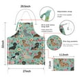 thumbnail image 7 of Dachshund and Flower Apron-Garden Aprons for Women with Pockets-Cotton Linen Waterproof Kitchen Cooking Gardening Aprons Adjustable for Kitchen,Cooking,BBQ and Salon 33x27 Inch, 7 of 7