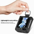thumbnail image 6 of Cases for Samsung Galaxy Z Flip 6 Case with Ring, Hard PC + Luxury PU Leather Shockproof Protective Phone Cover Compatible with Samsung Galaxy Z Flip 6, Black, 6 of 9
