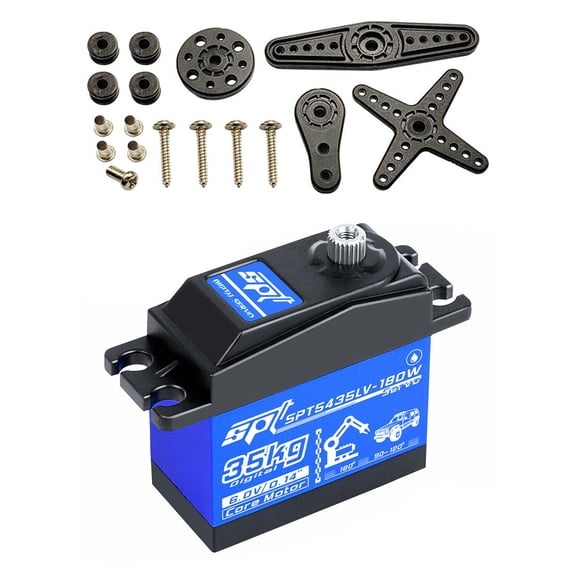 35KG Digital Servo for RC Models Waterproof, Low Noise, High-Precision Metal Gears, 4.8V-6.0V Voltage