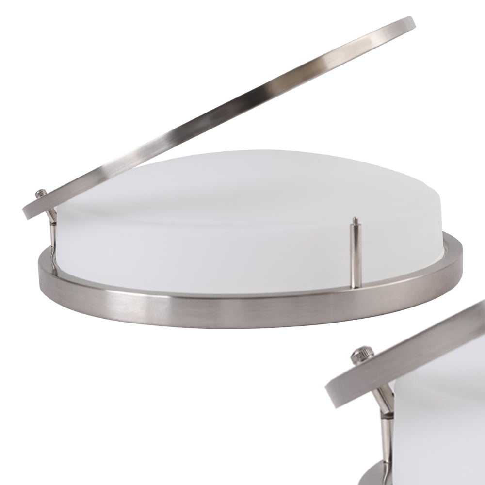 Better Homes & Gardens 14" LED Flush Mount Light, 5 Adjustable Color Temps, Indoor Use, ETL Certified, Energy Star Rated, Brushed Nickel