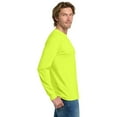 thumbnail image 3 of Gildan Long Sleeve T-Shirt, Heavy Cotton High-Visibility Classic Fit Tee, Safety Green, L, 3 of 5