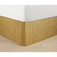 thumbnail image 2 of Wrinkle Free - STRIPE Bed Skirt - Pleated Tailored 14" Drop - All Sizes and Colors , Full , Gold, 2 of 3