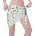 thumbnail image 3 of Bingfone Bees Women's Sarong Swimsuit Cover Ups Bathing Suit Coverups Chiffon Beach Wrap Skirts, 3 of 7