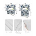 thumbnail image 5 of Navy Blue Floral Swag Curtains for Living Room/Bedroom Windows, Spring Retro Botanical Flowers Kitchen Curtains and Valances Set 36 Inch Length, Light Filtering Swags Valance Curtain Panels, 5 of 5