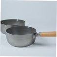 thumbnail image 4 of Mobutofu 1 Pc Small Cooking Pot Non Stick Bamboo Silver for Cooking Salads and Instant Noodles, 4 of 8