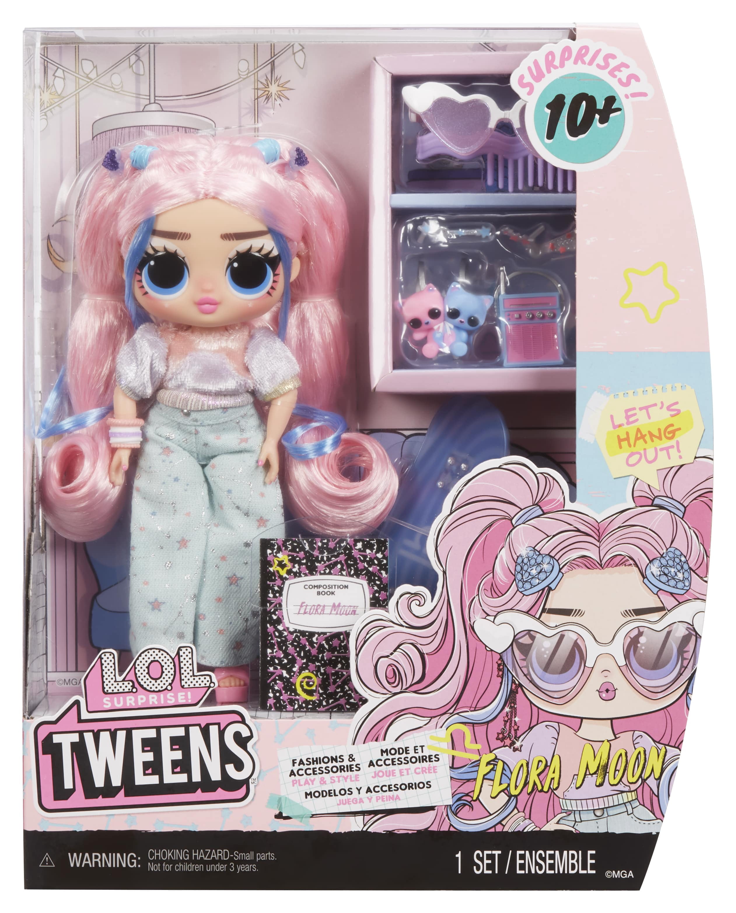 LOL Surprise Tweens Fashion Doll Flora Moon with 10+ Surprises, Multicolor, Ages 4+