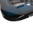 thumbnail image 6 of Veryke 39" Stylish Electric Guitar Kit with Bag Pick Power Wire Shoulder Strap Wrench Tool Black Pickguard Dark Blue, 6 of 11