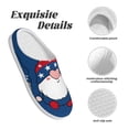 thumbnail image 5 of KLL Three Gnome Independence Day Pattern Adult Unisex Cozy Slippers,Fuzzy Slip-on Slippers TPR Sole Slippers Comfort Plush Home Footwear for Indoor & Outdoor-46/47, 5 of 7