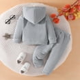 thumbnail image 3 of Toddler Boys Outfit Set Letter Print Hoodie and Jogger Pant Autumn Winter Sports Sweatsuit, 3 of 7