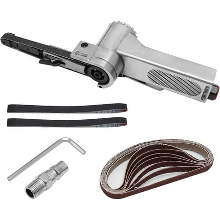 

WCX Mini Handheld Angle Grinder Industrial Pneumatic Tool Mini Air Belt Sander suitable for Spot Welding Parts Grinding Burr Removal Chamfering and Coating Film Removal Operations-0614