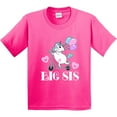 thumbnail image 3 of Inktastic Big Sis Unicorn Sister Announcement Youth T-Shirt, 3 of 5