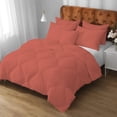 thumbnail image 3 of DNG Creations 3 Piece New Box Design Comforter 800 Thread Count ( Solid Brick Red Colour ) All-Season 550 GSM 100% Egyptian Cotton ( Full/Queen - Size ), 3 of 8