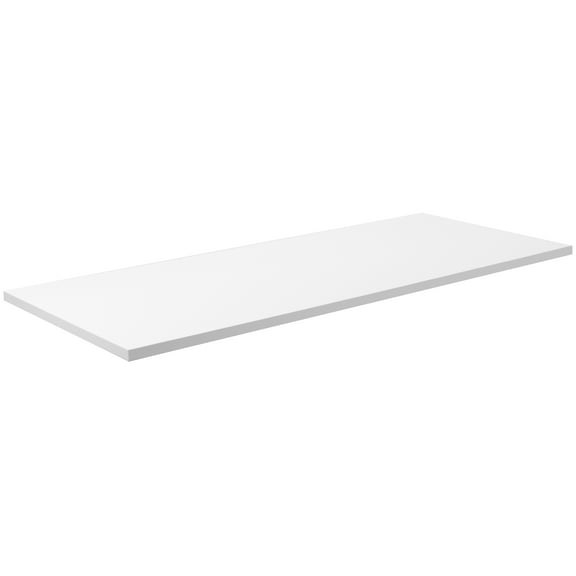 VIVO White 55" x 24" Square Corner Table Top for Standing Desk Frames