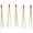 Red Wire, variant on BambooMN - Bamboo Trident Picks - Silver Wire - for Catered Events, Holidays, Restaurants or Party Supplies - 3.5" - 100 Pieces