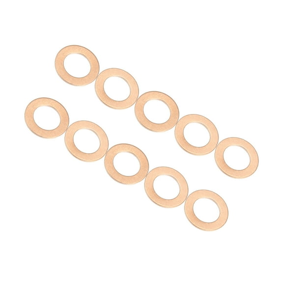 15pcs Engine Oil Crush Washers Drain Plug Gaskets 12x20x1mm 0.47''x0.79''x0.04'' for Auto Car