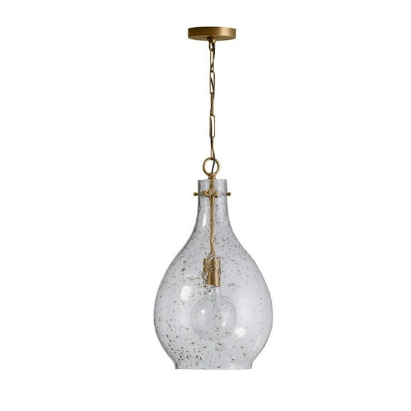 21.5 Inch 1 Light Pendant In Urban/Industrial Style 12 High By 21.5 Wide-Patinaed Brass Finish -Traditional Installation Capital Lighting