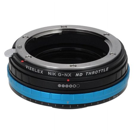 UPC: 0847372032464 | Fotodiox NikG-NX-Pro-NDThrtl Vizelex ND Throttle Lens Mount Adapter – Nikon F Mount G-Type D-SLR Lens To Samsung NX Mount Mirrorless Camera Body with Built in Variable ND Filter