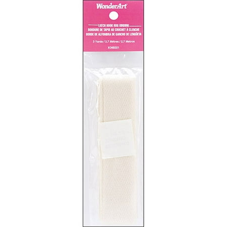Wonderart Latch Hook Rug Binding 1-1/4 Inch X 3 Yards-Natural