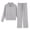 58Silver131, variant on XAOFW Girl's Outfit Sets Solid Color Long Sleeve Half Zip Sweatshirts And Sweatpants Two Piece Athletic Outfits Casual Play Fashionable Cozy Clothing Sets