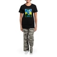 thumbnail image 4 of CafePress - Ukrainian President Zelenskyy Ukraine Flag Pajamas - Women's Short Sleeve Print T-Shirt and Pants Dark Cotton Pajama Set, 4 of 7