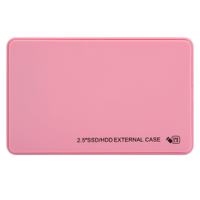 Portable Hard Disk Box, Ultra-thin Mobile Hard Drive, /SSD Hard Drive Interface For 2.5-Inch Hard Drives Pink