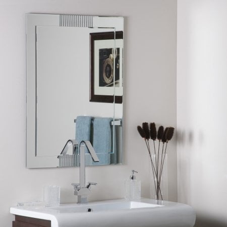 Decor Wonderland Ssm526 Francisco Large Frameless Wall Mirror Decor Wonderland Ssm526 Francisco Large Frameless Wall Mirror Etched Glass