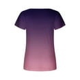 thumbnail image 4 of Kiplyki Women's Fall Trends Shirts Printed Casual V-Neck Short Sleeve Loose T-Shirt Blouse Tops, 4 of 5