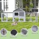 thumbnail image 3 of Rabbit Hutch Nyeekoy, grande, de madera, para exteriores, con bandeja de limpieza, 3 of 9