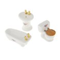 thumbnail image 3 of Casa de muñecas de cerámica, lavabo, bañera 1:24, juego de baño para casa de muñecas, modelo de juego, juguete para niños, casa de muñecas, muebles en flor impresa, 3 of 8
