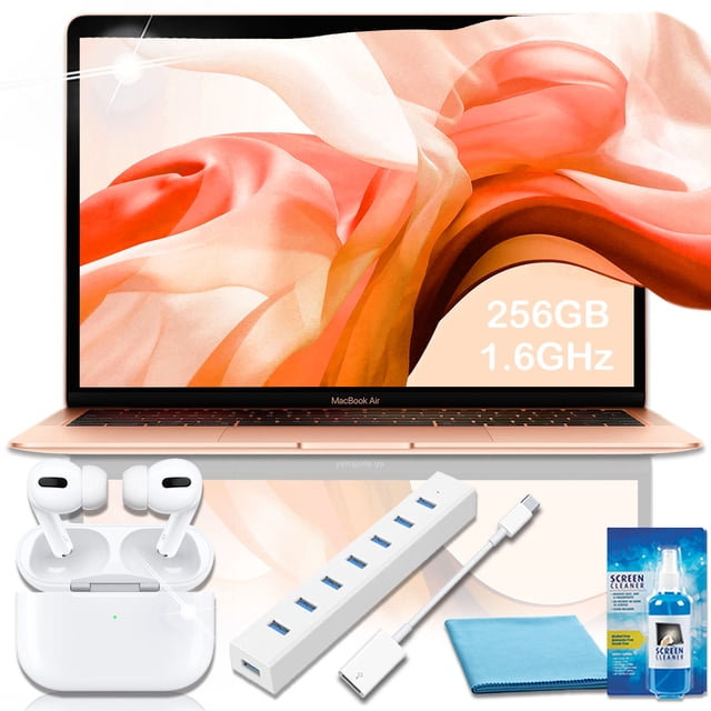 2018 MacBook Air 13,3 Pouces Core i5, 256 Go (Or) avec Ensemble Airpods Pro