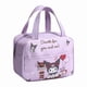 thumbnail image 1 of Sanrio Kuromi student waterproof and oil resistant PU lunch bag, thickened aluminum foil portable meal bag, 1 of 5