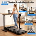 thumbnail image 4 of Simpfree Walking Vibration Pad with 8% Incline,3 in 1 Walking Pad with Handle Bar,2.5HP Treadmills for Home/Office/Gym,Under Desk Treadmill 300LBS Capacity,2S Folding,Installation-Free, 4 of 7