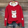 thumbnail image 6 of ATOGUTA Girls Valentine's Day Sweatshirts Fleece Lined Hoodies Kids Warm Casual Outfits Fall Winter Clothes Size 3T-14, Red, 6 of 6