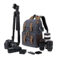 thumbnail image 1 of Mochila para cámara DSLR Slr, bolsas para cámara de entrada lateral, mochila de viaje para mujeres, hombres, Camping, escalada, fotógrafos, caza Gris CUTICAT Mochilas para cámara, 1 of 8